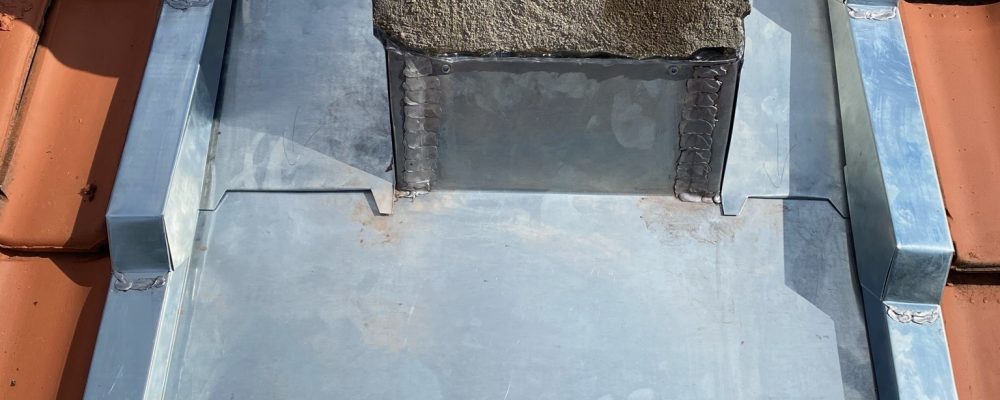 Abergement de cheminée zinc